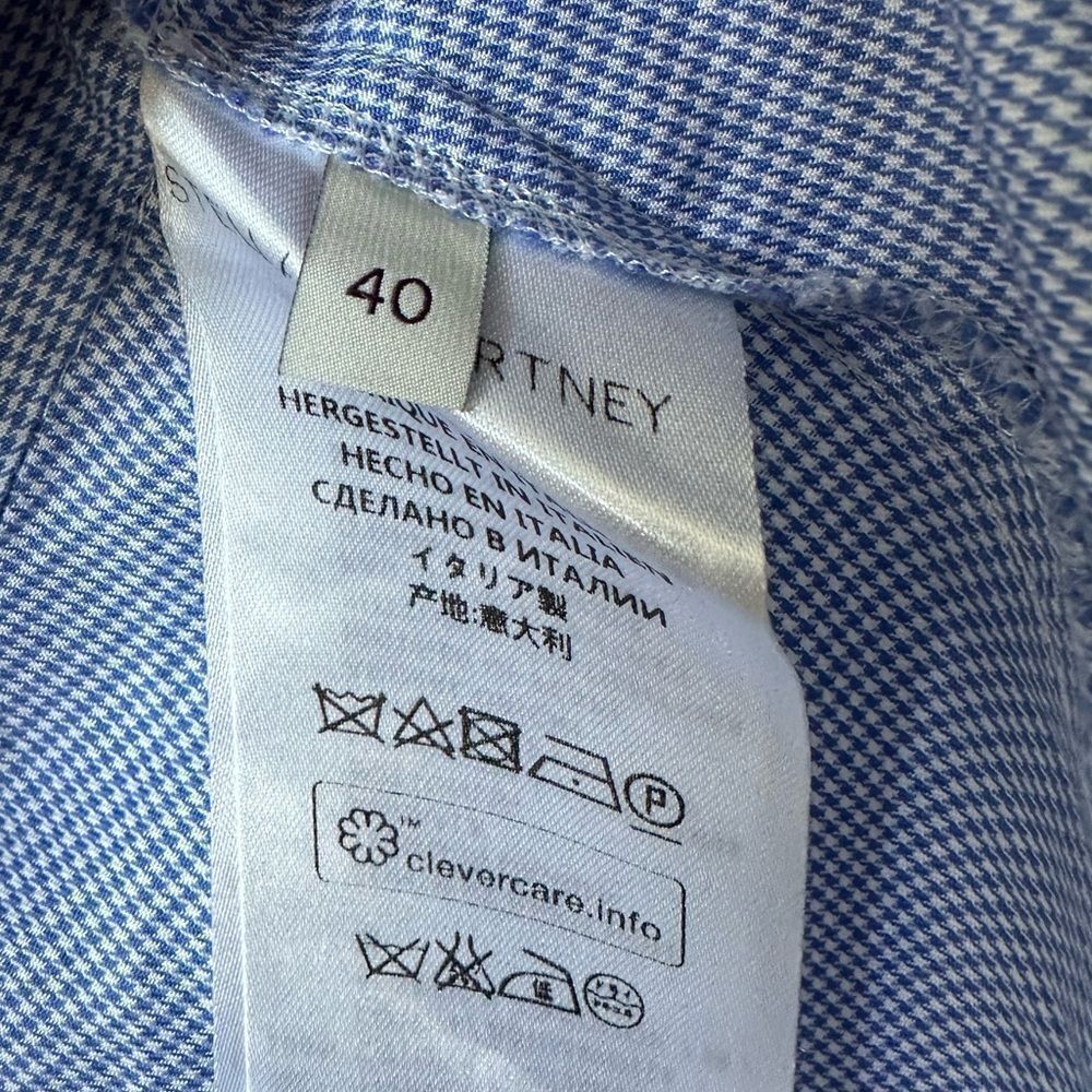 Stella Mccartney Open Back Button Down Blouse Siz… - image 4